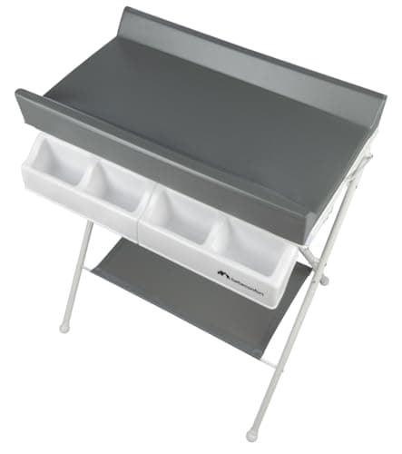Bébé Confort Bellis 2-in-1 Bath and Changing Table for Babies 0-12 Months (Max. 11 kg), Compact Folding, Easy Storage, Multiple Storage Compartments, Mineral Grey - Image 6