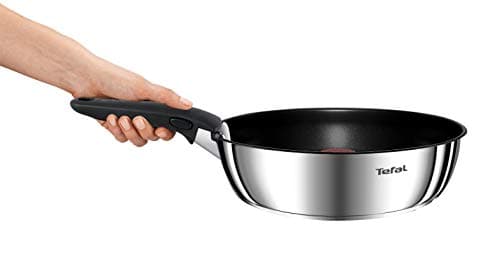 Tefal Ingenio L897SJ04 20-Piece Cookware Set, Frying Pans, Pans, Wok, Saute Pan, Lids, Removable Handles, Induction, Stainless Steel, Dishwasher Safe, 5-Year Warranty - Image 3