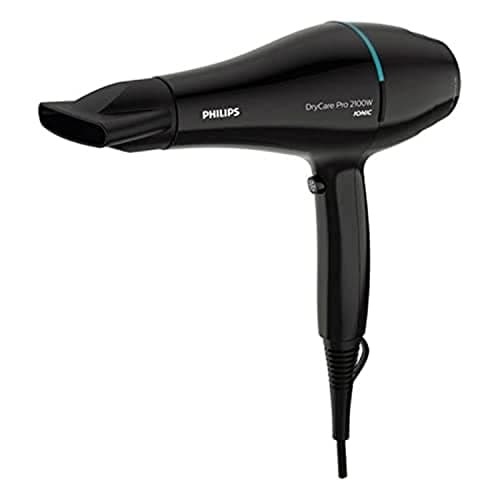 Philips Thermoprotect Professional Hair Dryer, AC Motor, Ion Care, 9 mm Nozzle and 6 Speed, ThermoProtect Temperature, 2100 W, Black and Turquoise (Model BHD272/00) - Image 2