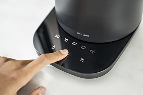ZWILLING Electric Kettle Pro, 1.5 Liters, 1850W, 220-240V, LCD Display, Adjustable Temperature, EU Plug, Black, Enfinigy Series - Image 10