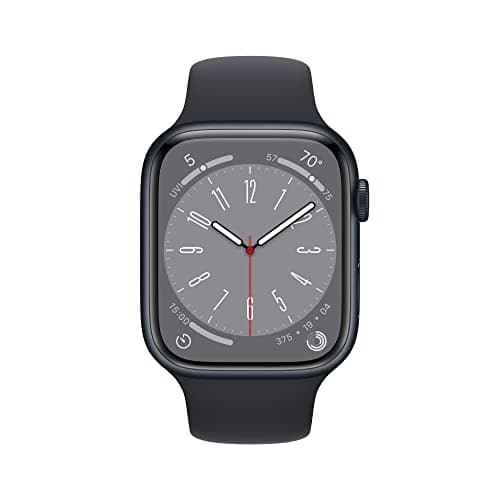 Apple Watch Series 8 (GPS, 45 mm) Alluminium Midnight Case with Midnight Strap, One Size (Refurbished) - Image 3