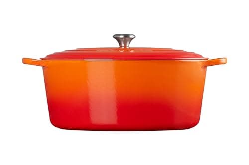 Le Creuset Signature Enamelled Cast Iron Casserole Dish with Lid, 40 cm, Oval, 13.9 L, Volcanic, 21178400902430 - Image 6