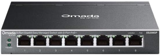 TP-Link OMADA TP-LINK ES208GP 8-Port GIGABIT Easy Managed Switch with 8-Port POE+