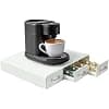 Navaris Coffee Capsule Drawer – Coffee Machine Pod Holder Compatible with Nespresso CBTL K-Cups with 3 Drawers – Storage Pods 48 Capsules – White - Image 2