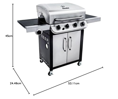 Char-Broil Convective Series 440S -- 4 burner gas grill with side burner, stainless steel finish. - Image 7