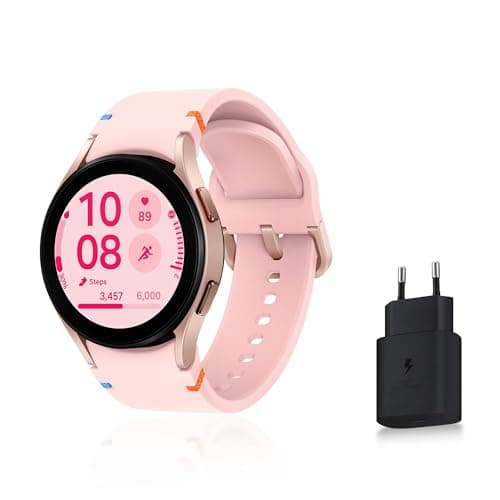 Samsung Galaxy Watch FE, Montre connectée, Suivi de la Santé, Suivi de Fitness, Bluetooth, 40mm, Or Rose, Chargeur Secteur Rapide Inclus, Version FR - Image 3