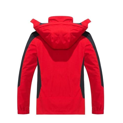 Men's Waterproof Hiking Jacket Large Size Windproof for Camping, Hunting, Running, Trekking, Fishing, Outdoor Coat - Image 3