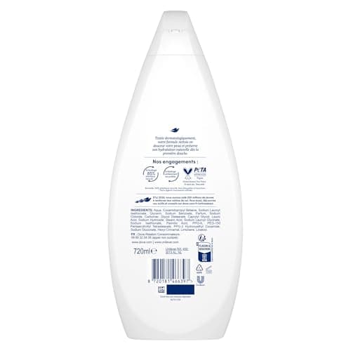 DOVE - Gel Douche - Essentiel Hydratant - Nettoie en douceur et adoucit la peau - Testé dermatologiquement - 0% Sulfate- 720 ml - Image 6