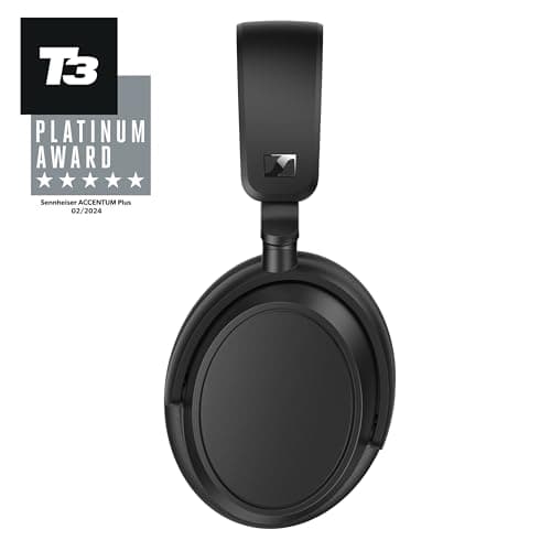 Sennheiser ACCENTUM Plus Wireless Bluetooth Headphones, Fast Charging Function, 50 Hours Playtime, Adaptive Hybrid ANC, Black - Image 3