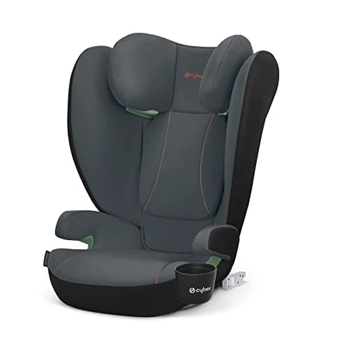 CYBEX Silver Solution B2 i-Fix Car Seat, Drinks Holder Included, for Cars with or without ISOFIX, 15 to 50 kg Approx. 3 to 12 Years, Steel Grey - Image 2
