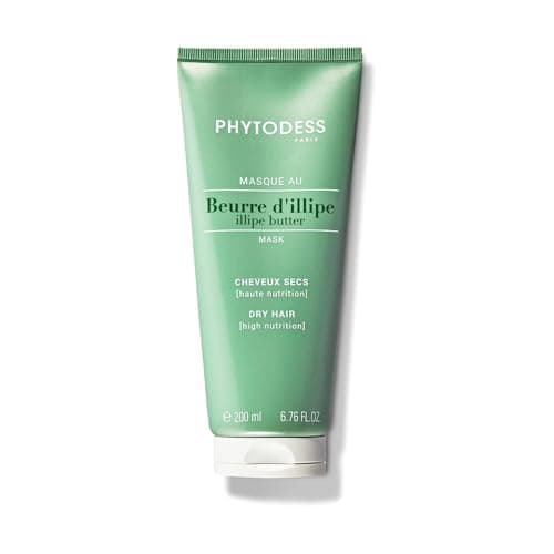 Masque au Beurre d'Illipe - Soin Cheveux Secs 200ml - Haute Nutrition, Réparation et Hydratation Intense - Image 2