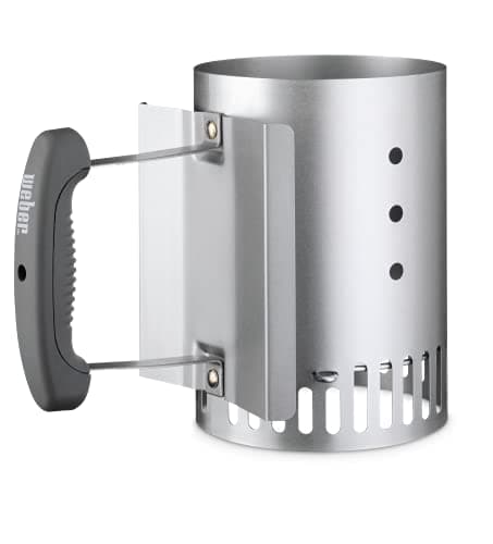 Weber Compact Kettle Charcoal Grill Ø 47 cm & Rapidfire Compact Ignition Chimney (20.3 cm H x 14.8 cm W x 26.5 cm D) Metal - Image 6