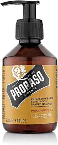 Proraso Shampoing Barbe, Soin Visage Homme Nettoyant et Adoucissant, Shampoing pour Barbe Parfum Bois & Épice, Fabriqué en Italie, 200 ml - Image 3