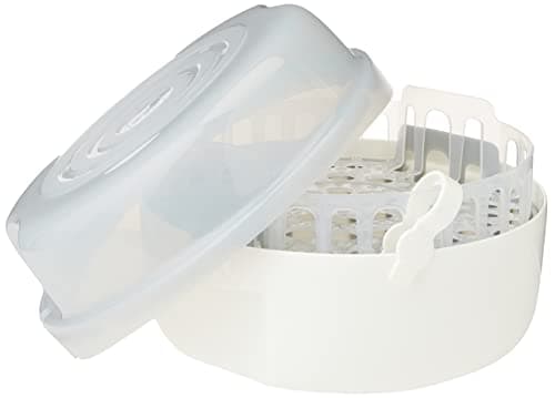 MAM Microwave Steam Sterilizer(Gray), Natural Cleaning Sterilizer, Steam Bottle Sterilizer for Disinfecting Bottles, Bottle Sterilizer - Image 3