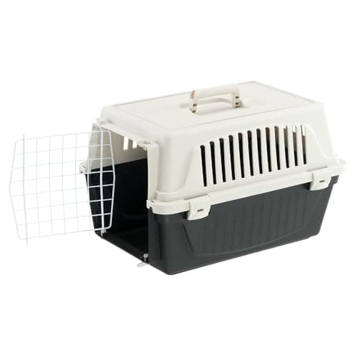 Ferplast Transport Basket for Cats and Dogs up to 5 kg, Laminated Iron Door, 32.5 x 48 x H 29 cm, Black - Image 6