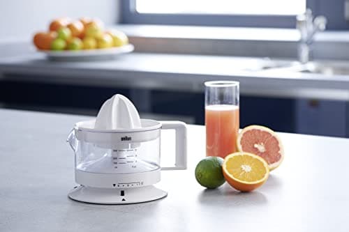 Braun Electric Citrus Press CJ3000WH, Bowl 350 ml, 20 W, Orange Juice, Lemon, Grapefruit, White - Image 7