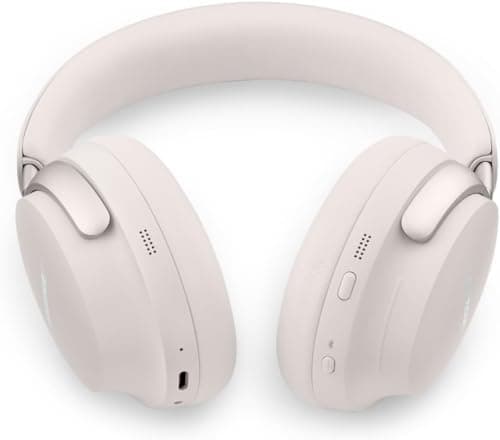 Bose QuietComfort Ultra Headphones, Casque sans fil à réduction de bruit avec audio spatial, Casque Bluetooth confortable avec micro intégré, jusqu’à 24 h d’autonomie de la batterie, Blanc Nuage - Image 5