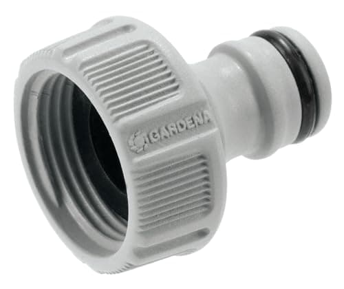 Gardena Nez de robinet 26,5 mm (G 3/4 pouces): OGS adaptateur pour raccordement d’un tuyau d’arrosage, technologie anti-éclaboussure, résistant au gel, vrac (18221-20) - Image 2