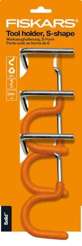 Fiskars 1057584 Heavy Duty S Shape Long Handle Garden Tools Wall Brackets Soft Coated Recycled Material Orange 3 Pieces - Image 8