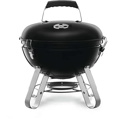 Napoleon NK14K-LEG-3 14 Inch Portable Charcoal Kettle Barbecue Kettle - Black, Portable, 150 Sq Ft Cooking Area, Heavy Duty 4-Leg Design - Image 2