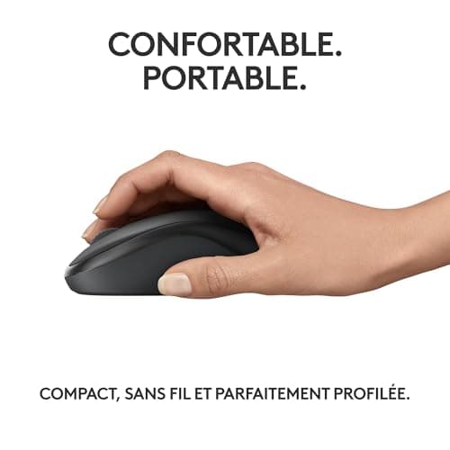 Logitech M240 Wireless Bluetooth Mouse, Compact, Portable, Smooth Tracking, 18 Months Battery, Windows, MacOS, ChromeOS, Suitable for PC, Mac, Laptop, Tablets – Graphite - Image 7