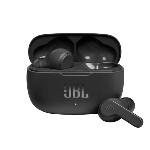 JBL Wave 200TWS – Écouteurs intra-auriculaires véritablement sans fil - Avec technologie Bluetooth et assistant vocal – Autonomie jusqu'à 25 hrs – Étui de recharge inclus - Noir - Image 2