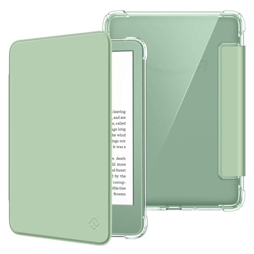 FINTIE Case for 6 inch Kindle (11th Generation, 2024/2022 Model), Transparent Soft TPU Case Cover Auto Sleep/Wake, Agave Green - Image 2