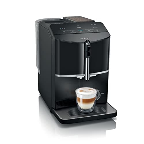 SIEMENS, fully automatic coffee machine, EQ300, ceramDrive, milkPerfect, oneTouch function, piano black, TF301E19 - Image 2