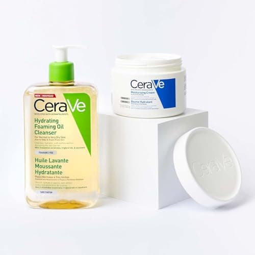 CeraVe Moisturizing Cream - With Hyaluronic Acid & 3 Essential Ceramides - Rich Hydration for Dry to Very Dry Face & Body, Suitable for Sensitive Skin (2 Pack) 16oz x 2 - Image 5