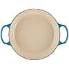 LE CREUSET, Enamelled Cast Iron Dutch Oven, Round, Diameter 26 cm, 2 L, Suitable for All Heat Sources (Induction Included), 4.2 kg, Marseille Blue - Image 4