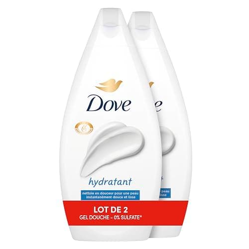 DOVE - Gel Douche - Essentiel Hydratant - Nettoie en douceur et adoucit la peau - Testé dermatologiquement - 0% Sulfate (lot promo de 2x 450ml) - Image 3
