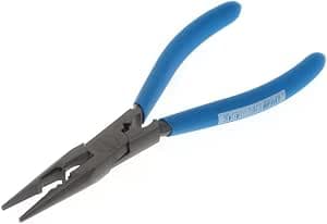 GEDORE Multi-pliers with straight noses for cutting/stripping and crimping, Serrated, Straight, Non-slip handle, Length 180 mm, 8133-180 TL