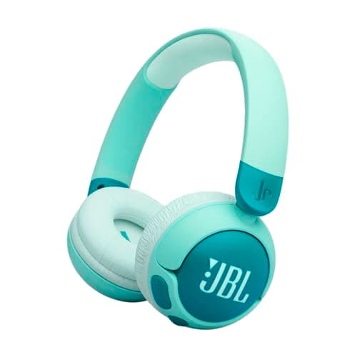 JBL Junior 320 BT, Casque Supra-auriculaire sans Fil pour Enfants, avec Microphone intégré, Bluetooth, Safe Sound, Coussinets Confortables, Set d'autocollants, Design Pliable, Vert - Image 2
