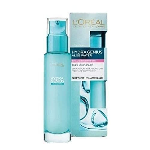 L'Oreal Paris Face Care Caring Hydra Genius Aloe Water Liquid Moisturizer for Dry and Sensitive Skin Care 70 ml - Image 3