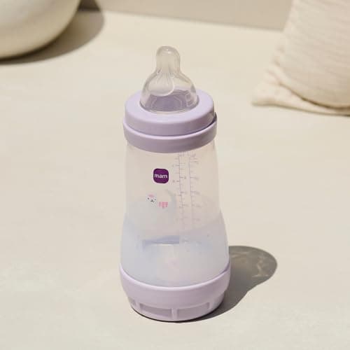 MAM Easy Start/Anti-Colic Bottle 260 ml Lilac + Sand Pack of 2 - Image 4