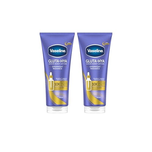 Vaseline Gluta-Hya Overnight Radiance Serum Burst Lotion - Hydrating Body Lotion with Hyaluronic Acid and Glutathione - Antioxidant Care for Smooth and Supple Skin - 2×200ml - Image 3
