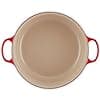 LE CREUSET, Signature Enamelled Cast Iron Casserole Dish with Lid, Diameter 34 cm, Round, Suitable for All Heat Sources (Induction Included), Capacity: 12 L, Cherry Red - Image 4