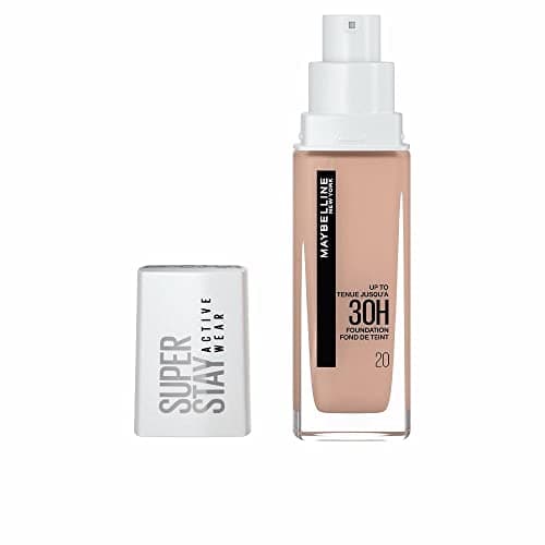 Maybelline New-York - Fond de Teint Liquide Longue Tenue, Sans Transfert, Haute Couvrance - Superstay Active Wear 30h - Teinte : Beige Éclat (20) - Contenance : 30 ml - Image 2