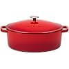Gerlach Le Creuset 1760 Casserole Dish 5.5 L Cast Iron with Lid for All Ovens Natural Red - Image 2