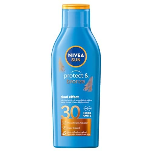 NIVEA SUN Lait solaire activateur de bronzage Protect & Bronze FPS 30 (1 x 200 ml), crème solaire avec protection UVA/UVB pour un hâle naturellement bronzé - Image 2