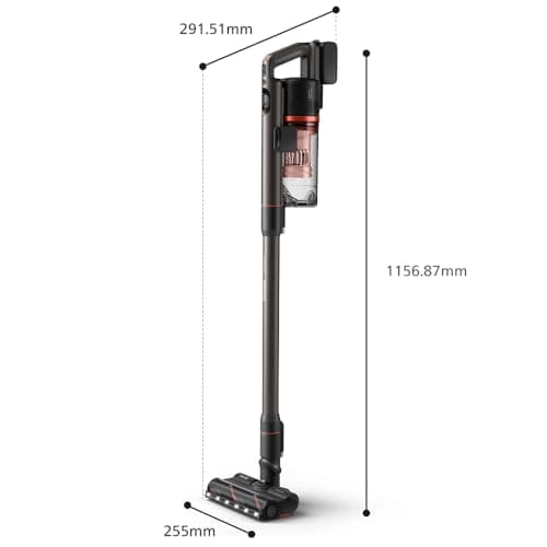 Philips 7000 Series Pet Cordless Vacuum Cleaner - Broom Vacuum Cleaner with Superior Suction Power, 80 Min Battery Life, Floor Type Detection, Anti Tangle Hair LED Tips (XC7065/01) - Image 4
