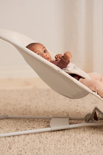 BabyBjörn Bouncer Balance Soft, Woven/Jersey, Tri-Fabric, Light Beige - Image 6
