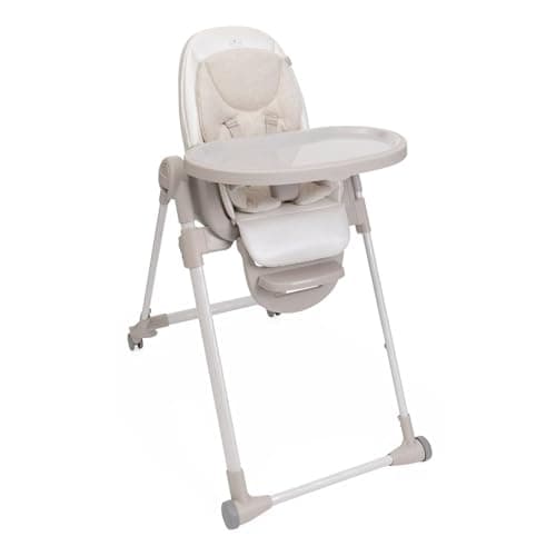 Chicco Polly Armonia Baby Highchair, Evolutionary for Children from 0 Months to 40 kg, 9 Levels of Height, 3 Tilt Positions, Adjustable Footrest, Compact Folding, 4 Wheels, White - Image 2