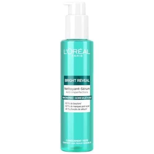 L'Oréal Paris - Anti-Blemish Cleansing Serum - Enriched with Niacinamide and Salicylic Acid - Cleanses Skin & Corrects Spots - For All Skin Types - Bright Reveal - 150ml - Image 3