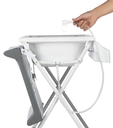 Bébé Confort Bellis 2-in-1 Bath and Changing Table for Babies 0-12 Months (Max. 11 kg), Compact Folding, Easy Storage, Multiple Storage Compartments, Mineral Grey - Image 7