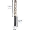 2 x Original Carbon Brushes for KitchenAid Artisan, Ultra, Classic 5KSM150, 5KSM90, 5KSM45, 5KPM5, 5K5, 5KSM156, 5KSM125, 5KSM175 - Image 3