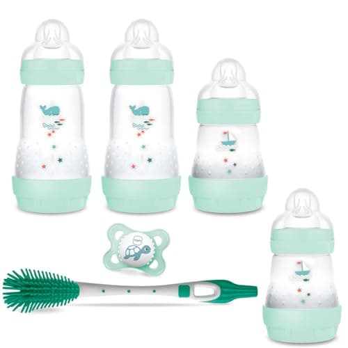 MAM Set of 3 anti-colic bottles 160 ml and 260 ml with teat size 1 from birth - Image 3