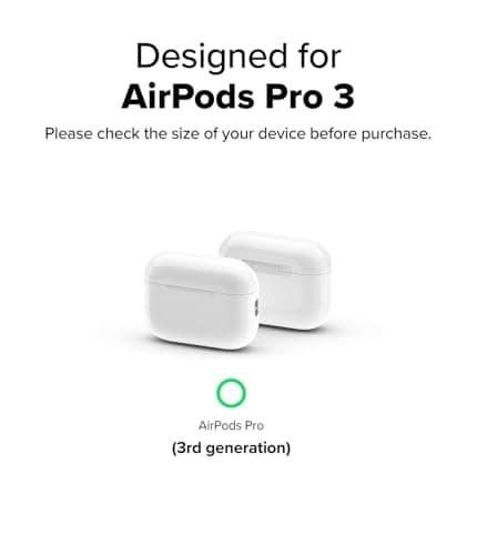 Ringke Case Compatible AirPods Pro 3 Magnetic Case [Onyx Magnetic] Anti-slip and Shockproof, Ultra Thin Soft Protection with Durable Bumper and Chrome Carabiner - Warm Gray - Image 3