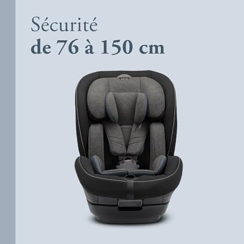 Inglesina Caboto i-Size Isofix Car Seat, from 15 months to 12 years, from 76 to 150 cm, Vulcan Black - Image 3