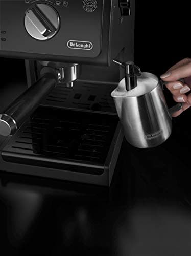 De'Longhi Espresso Machine ECP 31.21 | Filter Holder with Aluminium Finish | Milk Foam Nozzle | 1 or 2 Espresso Cups | Also Suitable for Pods | Black - Image 6